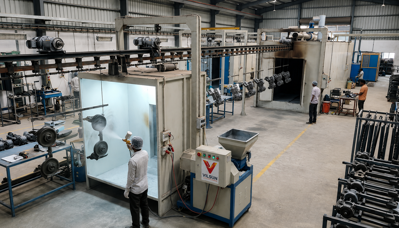 Industrial Powder Coating Plant