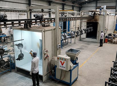 Industrial Powder Coating Plant